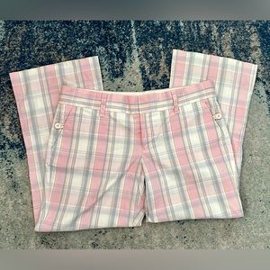DESIGNED BY JUICY COUTURE!!!! GREAT CONDITION PLAID LIGHTWEIGHT CROP PANTS